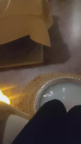 同じ場所でわたしも足湯を... 