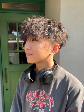 ショート パーマ メンズ SHION men's permのヘアスタイル