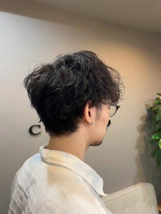 ショート パーマ メンズ SHION men's permのヘアスタイル