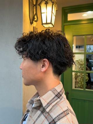 ショート パーマ メンズ SHION men's permのヘアスタイル