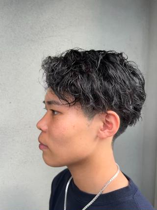 ショート カラー パーマ メンズ SHION men's permのヘアスタイル