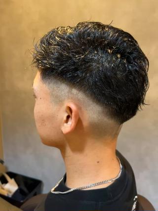 ショート パーマ メンズ SHION men's permのヘアスタイル