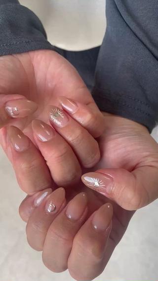 グラデーション＋シール　5100yen  