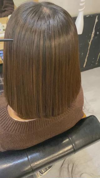 ミディアム カラー ヘアアレンジ 髪質改善✨ 小田拓弥のヘアスタイル