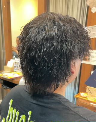 パーマ メンズ 仙台/メンズ/ フェザー/リョウのヘアスタイル