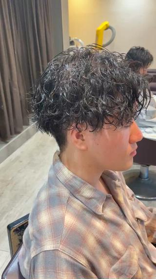 パーマ メンズ 仙台/メンズ/ フェザー/リョウのヘアスタイル