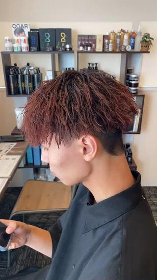 パーマ メンズ 仙台/メンズ/ フェザー/リョウのヘアスタイル