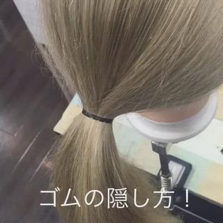 ロング ヘアアレンジ Lull1人美容室 バレイヤージュのヘアスタイル