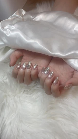 #青葉台ネイル#藤が丘ネイル#マグネットネイル#シンプルネイル#キラキラネイル #定額デザイン#フレンチネイル#春ネイル