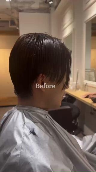 波巻きスパイラルパーマ 