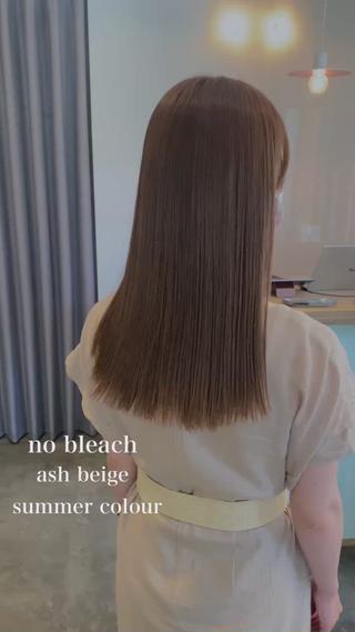 ブリーチなしのアッシュベージュ

ファッションカラーで出来る
最大限に明るく、柔らかいカラー

シンプルな装いでも
クルクルコテ巻きしなくても
品のある、美しい髪

#藤沢美容室
#藤沢カラー
#ブリーチなしベージュ
#ブリーチなしアッシュベージュ 