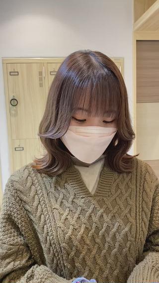 face layer cut盛れる顔まわり 