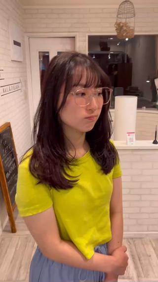 顔まわりレイヤーカット
カシスラベンダー
いい組み合わせですっ