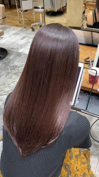カラー パーマ 新宿/レイヤー 顔周りカット溝手優太のヘアスタイル