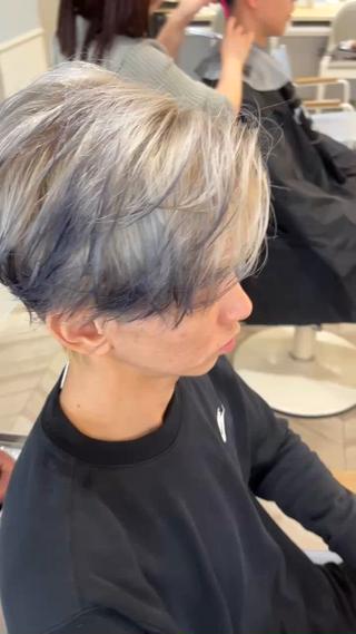 #ニュアンスパーマ #センターパート#シースルーマッシュ
#ミルクティーベージュ#カルマパーマ
＃毛流れ#学割#シークレットパーマ#コンマバング
#刈り上げセンターパート#刈り上げショート#ブリーチ
#ダブルカラー#眉毛#メンズカット#マッシュ#センターパート 