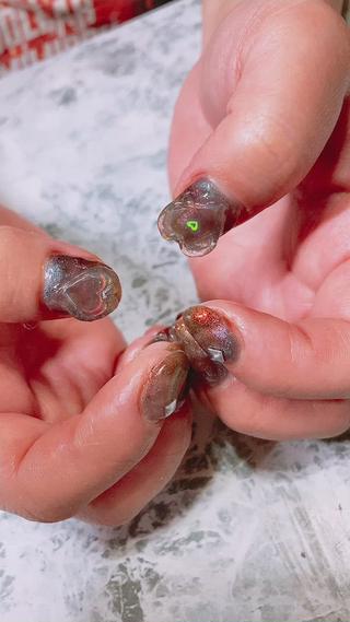 ハートビーム♡〜٩(^▿^)۶〜♡
ワンカラーにも1本500円でつけられます！ 