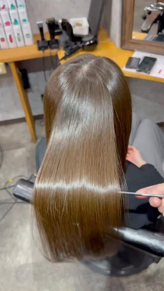 ロング カラー 髪質改善 /絹髪🫧ゆたかのヘアスタイル