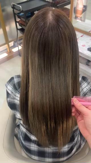 ロング カラー うる艶カラー🫧/ 武笠 友香🤍のヘアスタイル