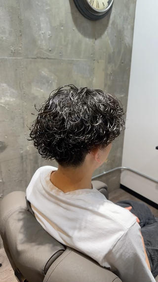 メンズパーマ波巻きパーマ 