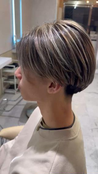 カラー メンズスタイル 伊畑優希のヘアスタイル