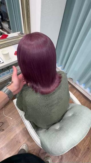 色落ちも可愛いベリーパープル 