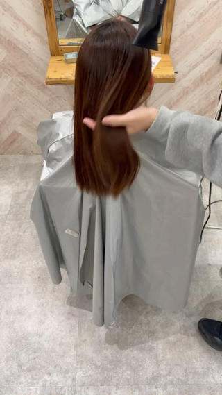 ドライヤーのみでの仕上り 