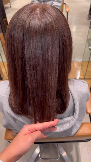 エイジング毛のお客様です！
乾かしただけでこんなにツヤツヤの髪になれちゃいます*゜

 