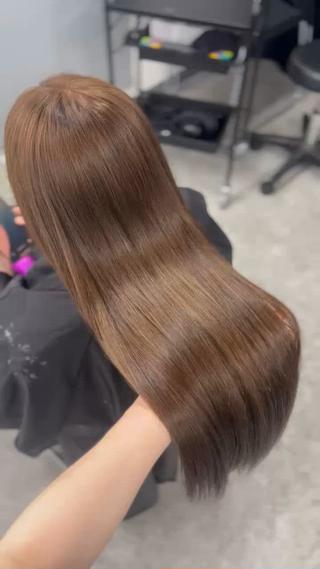 カラー ベージュ・ラベンダー カラー🎀りりのヘアスタイル