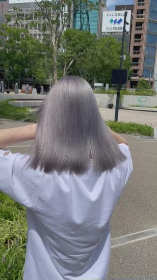 丁寧なブリーチワーク 