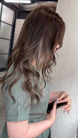 セミロング カラー Leben所属・垢抜けヘア♡柔らかい カラー/mihoのヘアスタイル