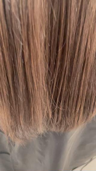 いつもカラーとトリートメントでご来店されてる方の髪が艶ふわになってて素敵でした