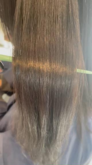 縮毛矯正&カラーでツヤツヤ️