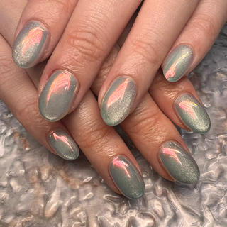 ネイル マグ🧲等なんでも ワンカラー5700円のネイルデザイン