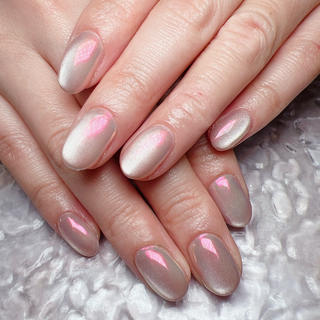 ネイル マグ🧲等なんでも ワンカラー5700円のネイルデザイン