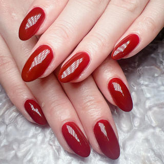 ネイル マグ🧲等なんでも ワンカラー5700円のネイルデザイン