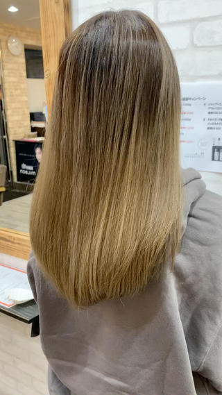 セミロング カラー オーナースタイリスト 宗正淳志のヘアスタイル