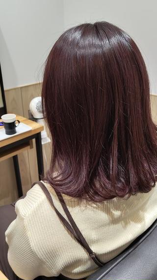 セミロング カラー GO TODAY  SHINのヘアスタイル