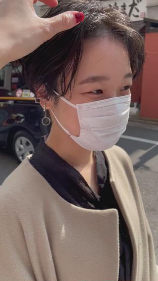 ショート さの あやねのヘアスタイル