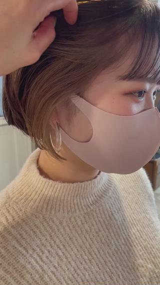 ミディアム さの あやねのヘアスタイル