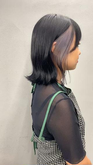 #インナーカラー
#シルバーラベンダー 