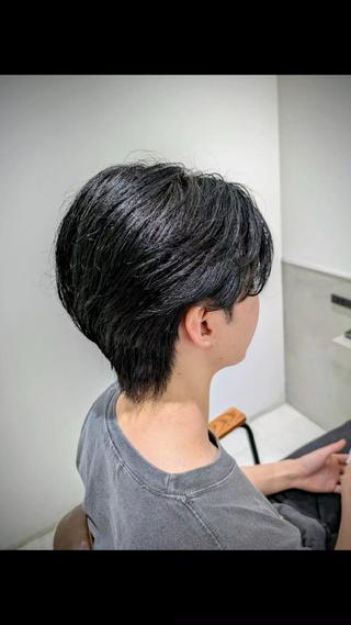 ミディアム パーマ メンズ 髪質改善/韓国メンズ カット&パーマ 猿川のヘアスタイル