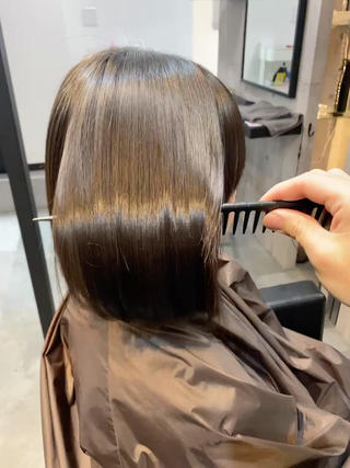#縮毛矯正#ボブ#艶髪#髪質改善 