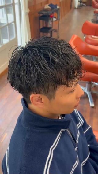 パーマ メンズ 金森 有希のヘアスタイル