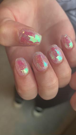 ロング カラー ヘアアレンジ キッズ ネイル マツエク・マツパ 福田 加奈のネイルデザイン