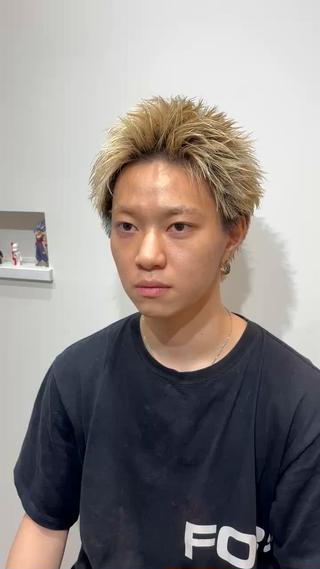 #メンズカット
#メンズショート
#スパイキーショート
#ハイトーン
#短髪 