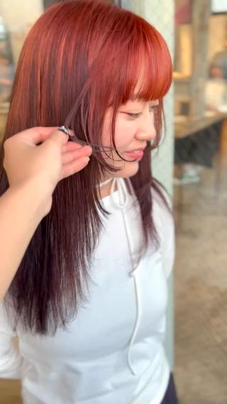 カラー 💫miyu💫デザ インカラー/アレンジのヘアスタイル