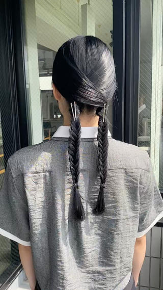 ロング カラー ヘアアレンジ 💫miyu💫デザ インカラー/アレンジのヘアスタイル