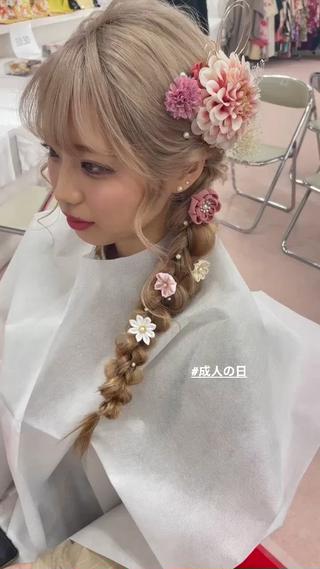 ヘアアレンジ ❁ヘアメ❁ YUMI ❁ゆみ❁横浜桜木町のヘアスタイル