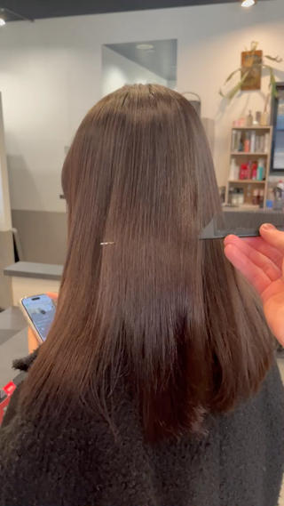 天使の輪ができる縮毛矯正