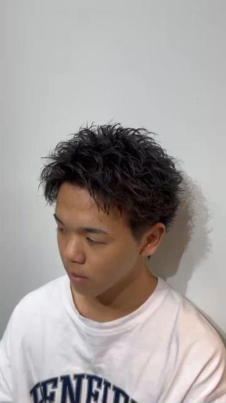 ショート パーマ メンズ メンズ特化パーマ &カラー🔥小倉大和のヘアスタイル